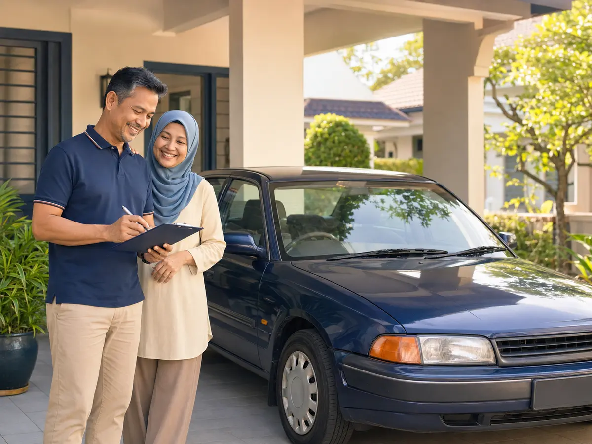 Pemilik gembira merancang penjagaan kereta lama yang masih elok