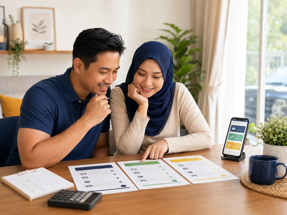 Pasangan lega selepas membandingkan beberapa quotation workshop
